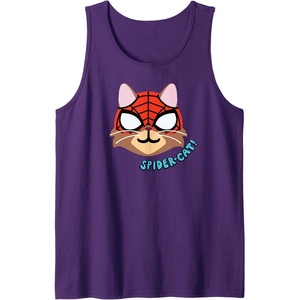 image:imageAmazon Essentials Marvel SpiderMan SpiderCat Portrait Tank TopPurple