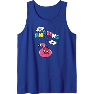 image:imageAmazon Essentials Marvel SpiderMan in a Pool Floatie So Amazing Tank TopRoyal Blue