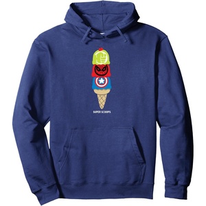 image:imageAmazon Essentials Marvel Super Heroes Ice Cream Cone Super Scoops Pullover HoodieNavy Blue