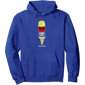 image:imageAmazon Essentials Marvel Super Heroes Ice Cream Cone Super Scoops Pullover HoodieRoyal Blue