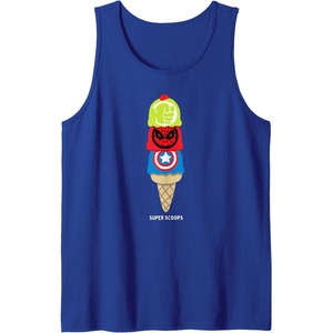 image:imageAmazon Essentials Marvel Super Heroes Ice Cream Cone Super Scoops Tank TopRoyal Blue