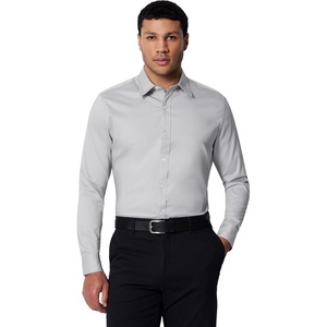 image:imageAmazon Essentials Mens RegularFit WrinkleResistant Stretch Dress ShirtGrey