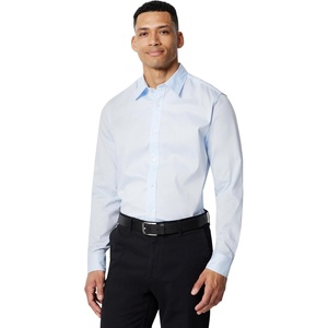 image:imageAmazon Essentials Mens RegularFit WrinkleResistant Stretch Dress ShirtLight Blue
