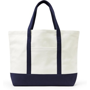 image:imageAmazon Essentials Unisex Adults Large Heavy Duty Canvas Beach Tote Bag NaturalRed One SizeNaturalNavy