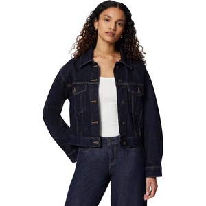 image:imageAmazon Essentials Womens Low Stretch RelaxedFit Cropped Denim JacketRinse Denim