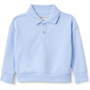 image:imageAmazon Essentials x Sofia Grainge Babies Toddlers and Boys French Terry Polo SweatshirtLight Blue