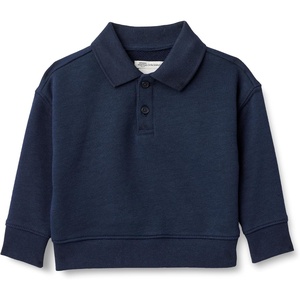image:imageAmazon Essentials x Sofia Grainge Babies Toddlers and Boys French Terry Polo SweatshirtNavy