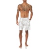 image:imageAmazon Essentials Mens 9 Swim Trunks with Mesh Lining Pockets Drawstring ClosureGrey Hibiscus Flower