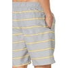 image:imageAmazon Essentials Mens 9 Swim Trunks with Mesh Lining Pockets Drawstring ClosureGrey Stripe
