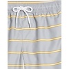 image:imageAmazon Essentials Mens 9 Swim Trunks with Mesh Lining Pockets Drawstring ClosureGrey Stripe
