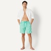 image:imageAmazon Essentials Mens 9 Swim Trunks with Mesh Lining Pockets Drawstring ClosureLight Blue Mint Green Sun Geo