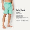 image:imageAmazon Essentials Mens 9 Swim Trunks with Mesh Lining Pockets Drawstring ClosureLight Blue Mint Green Sun Geo
