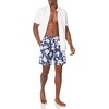 image:imageAmazon Essentials Mens 9 Swim Trunks with Mesh Lining Pockets Drawstring ClosureNavy Hibiscus Flower