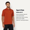 image:imageAmazon Essentials Mens RegularFit QuickDry ShortSleeve Golf Polo ShirtBrick Red