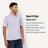 image:imageAmazon Essentials Mens RegularFit QuickDry ShortSleeve Golf Polo ShirtLilac