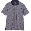 image:imageAmazon Essentials Mens RegularFit QuickDry ShortSleeve Golf Polo ShirtNavy Seashells