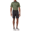 image:imageAmazon Essentials Mens RegularFit QuickDry ShortSleeve Golf Polo ShirtOlive Hibiscus Flower