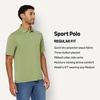 image:imageAmazon Essentials Mens RegularFit QuickDry ShortSleeve Golf Polo ShirtSage Green
