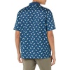 image:imageAmazon Essentials Mens RegularFit QuickDry ShortSleeve Golf Polo ShirtTeal Blue Birds Print