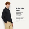 image:imageAmazon Essentials Mens Slim Fit Long Sleeve Quick Dry Golf Polo ShirtAnthracite