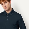 image:imageAmazon Essentials Mens Slim Fit Long Sleeve Quick Dry Golf Polo ShirtDark Navy