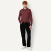 image:imageAmazon Essentials Mens Slim Fit Long Sleeve Quick Dry Golf Polo ShirtRich Burgundy