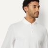 image:imageAmazon Essentials Mens Slim Fit Long Sleeve Quick Dry Golf Polo ShirtWhite