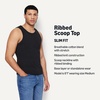 image:imageAmazon Essentials Mens SlimFit Ribbed Tank Top Pack of 2CharcoalBlack
