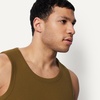 image:imageAmazon Essentials Mens SlimFit Ribbed Tank Top Pack of 2Dark OliveDeep Brown