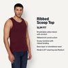 image:imageAmazon Essentials Mens SlimFit Ribbed Tank Top Pack of 2RedDark Burgundy