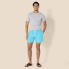 image:imageAmazon Essentials Mens Swim Trunks with Mesh Lining Pockets Drawstring ClosureAqua Blue