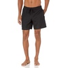 image:imageAmazon Essentials Mens Swim Trunks with Mesh Lining Pockets Drawstring ClosureBlack