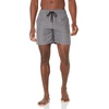 image:imageAmazon Essentials Mens Swim Trunks with Mesh Lining Pockets Drawstring ClosureCharcoal