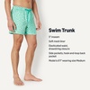 image:imageAmazon Essentials Mens Swim Trunks with Mesh Lining Pockets Drawstring ClosureLight Blue Mint Green Sun Geo