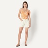 image:imageAmazon Essentials Womens CrissCross Back OnePiece SwimsuitRust Orange Abstract Palms