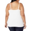 image:imageAmazon Essentials Womens Fitted Tank Top Camisole Undershirts Plus SizeWhite