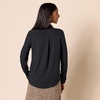 image:imageAmazon Essentials Womens Georgette Long Sleeve RelaxedFit Business Casual Office Work Shirt with PocketsBlack