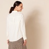 image:imageAmazon Essentials Womens Georgette Long Sleeve RelaxedFit Business Casual Office Work Shirt with PocketsIvory