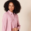 image:imageAmazon Essentials Womens Georgette Long Sleeve RelaxedFit Business Casual Office Work Shirt with PocketsMauve