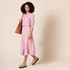 image:imageAmazon Essentials Womens Georgette Long Sleeve RelaxedFit Business Casual Office Work Shirt with PocketsMauve