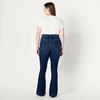 image:imageAmazon Essentials Womens High Stretch Flattering HighRise Flare JeansDark Shadow Wash