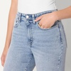 image:imageAmazon Essentials Womens High Stretch Flattering HighRise Flare JeansIced Blue Light Wash