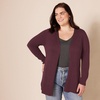 image:imageAmazon Essentials Womens Lightweight Long Sleeve OpenFront Cardigan Sweater Available in Plus SizeBurgundy
