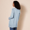 image:imageAmazon Essentials Womens Lightweight Long Sleeve OpenFront Cardigan Sweater Available in Plus SizeIndigo Blue Heather