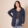 image:imageAmazon Essentials Womens Lightweight Long Sleeve OpenFront Cardigan Sweater Available in Plus SizeNavy