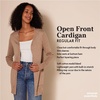 image:imageAmazon Essentials Womens Lightweight Long Sleeve OpenFront Cardigan Sweater Available in Plus SizeOatmeal Heather