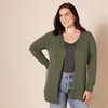 image:imageAmazon Essentials Womens Lightweight Long Sleeve OpenFront Cardigan Sweater Available in Plus SizeOlive
