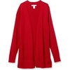 image:imageAmazon Essentials Womens Lightweight Long Sleeve OpenFront Cardigan Sweater Available in Plus SizeRed