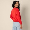 image:imageAmazon Essentials Womens Lightweight LongSleeve VNeck SweaterBright Poppy Red