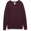 image:imageAmazon Essentials Womens Lightweight LongSleeve VNeck SweaterBurgundy